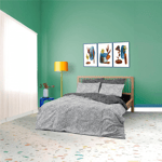 Cozy Home mono Tek Kişilik Lastikli Çarşaflı Nevresim Takımı Maze