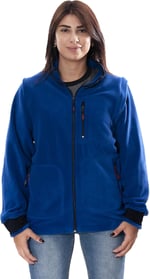 ÇPM Çıkma Kol Polar Mont (Sax Mavi / 2XL)
