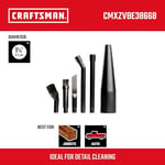CRAFTSMAN CMXZVBE38668 1-1/4 inç. 6 Parça Islak/Kuru Vakum Mikro Temizleme Ek Kiti, Siyah - Seçenekler: Car Cleaning Kit, Micro-Cleaning Kit