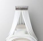 Creative CO-OP Rust metal Curtain Crown