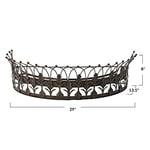 Creative CO-OP Rust metal Curtain Crown