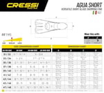 Cressi Agua Short Yüzücü Paleti - Seçenekler: NO:31-32, NO:33-34, NO:35-36, NO:37-38, NO:39-40, NO:41-42...