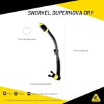 CRESSI Dry Snorkel – Unisex Premium Kuru Şnorkel Dalış/Apne/Şnorkel için, Tek Beden