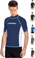 Cressi Erkek Rash Guard Kısa Kollu T-Shirt - Seçenekler: XS/1 (46), S/2 (48), M/3 (50), L/4 (52), 54 (XL/5)