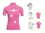 Cressi Kadın Rash Guard kısa kollu triko, elastik dokuma, UV güneş korumalı (UPF) 50+ (tekli paket)