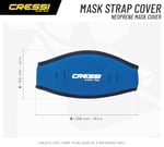 Cressi Maske bandı neopren kaplama.