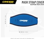Cressi Maske bandı neopren kaplama.
