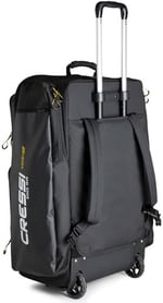 Cressi Moby Trolley Bag - Spor ve Seyahat için İdeal Sağlam ve Geniş Tekerlekli Çanta, Siyah/Sarı, Unisex