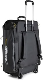 Cressi Moby Trolley Bag - Spor ve Seyahat için İdeal Sağlam ve Geniş Tekerlekli Çanta, Siyah/Sarı, Unisex