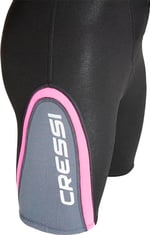 Cressi Playa Lady Shorty Wetsuit 2,5 mm Kısa Yüksek Streç Neopren Dalış Elbisesi 2,5 mm, Kadın