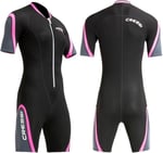 Cressi Playa Lady Shorty Wetsuit 2,5 mm Kısa Yüksek Streç Neopren Dalış Elbisesi 2,5 mm, Kadın