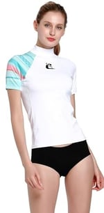 CRESSI Shield Lady Rash Guard Short/Sl SUP ve su sporları için koruyucu Rashguard üniseks-yetişkin