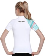 CRESSI Shield Lady Rash Guard Short/Sl SUP ve su sporları için koruyucu Rashguard üniseks-yetişkin