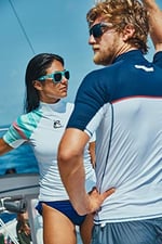 CRESSI Shield Man Rash Guard Short/Sl SUP ve su sporları için koruyucu Rashguard üniseks-yetişkin