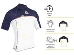 CRESSI Shield Man Rash Guard Short/Sl SUP ve su sporları için koruyucu Rashguard üniseks-yetişkin
