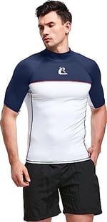 CRESSI Shield Man Rash Guard Short/Sl SUP ve su sporları için koruyucu Rashguard üniseks-yetişkin
