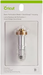 Cricut Temel Perforasyon Bıçağı, 2.5 mm Diş / 0.5 mm Aralıklı Kesme Bıçağı, Kağıt, Karton ve Daha Fazlasını Hassasiyetle Keser, Özel El Sanatları İçin, Cricut Maker Kesme Makinesi ile Uyumludur, Gümüş