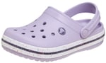 Crocband Clog K Benekli Bantlı Lila Çocuk Terlik
