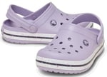Crocband Clog K Benekli Bantlı Lila Çocuk Terlik