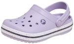 Crocband Clog K Benekli Bantlı Lila Çocuk Terlik