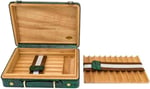 Croco Desen Seyahat Puro Kutusu Humidor İçi Sedir Yeşil 18's