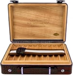 Croco Desen Seyahat Puro Kutusu Humidor İçi Sedir Kahve 18's