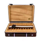 Croco Desen Seyahat Puro Kutusu Humidor İçi Sedir Kahve 18's