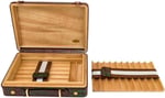 Croco Desen Seyahat Puro Kutusu Humidor İçi Sedir Kahve 18's