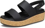 Crocs Brooklyn Cork Low Wedge SandaletKadın