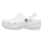 Crocs Kadın Classic Platform Clog W Terlik, White, 37-38 EU