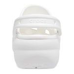 Crocs Kadın Classic Platform Clog W Terlik, White, 37-38 EU