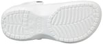 Crocs Kadın Classic Platform Clog W Terlik, White, 39-40 EU