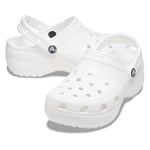 Crocs Kadın Classic Platform Clog W Terlik, White, 38-39 EU