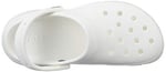Crocs Kadın Classic Platform Clog W Terlik, White, 39-40 EU