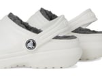 Crocs Üniseks Çocuk Klasik Astarlı Terlik K, Beyaz Gri, 43 EU