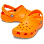 Crocs Unisex Çocuk Classic Clog K/T Terlik, Orange Zing, 29/30 EU