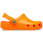 Crocs Unisex Çocuk Classic Clog K/T Terlik, Orange Zing, 29/30 EU