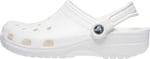 Crocs Unisex Men's and Women's Classic Sparkly Clog | Metallic and Glitter Shoes, White, 7 US