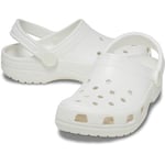 Crocs Unisex Men's and Women's Classic Sparkly Clog | Metallic and Glitter Shoes, White, 7 US