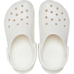 Crocs Unisex Men's and Women's Classic Sparkly Clog | Metallic and Glitter Shoes, White, 7 US