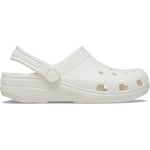 Crocs Unisex Men's and Women's Classic Sparkly Clog | Metallic and Glitter Shoes, White, 7 US