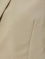 Crop Blazer Ceket Düğmeli Dikiş Detaylı Cepli Modal Karışımlı