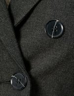 Crop Blazer Ceket Kruvaze Düğmeli