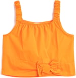 Crop Bluz Askılı Fiyonk Detaylı Pamuklu