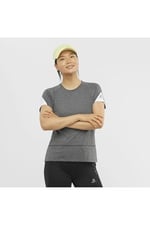 Cross Run Graphic Tee M Black/Heather/White XS