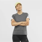 Cross Run Graphic Tee M Black/Heather/White S