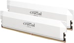 Crucial Pro DDR5 RAM 32 GB Kit (2x16GB) 6400MHz CL38, Hız Aşırtma Masaüstü Oyun Belleği, Intel XMP 3.0 ve AMD Expo Uyumlu - Beyaz CP2K16G64C38U5W