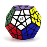 CuberSpeed Beşgen Dodecahedron 12 taraflı Megaminx küp 3x3 Megaminx Hız Küp Bulmaca Oyuncak QiHeng Siyah megaminx Hız Küpü