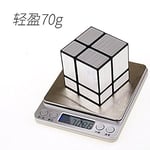CuberSpeed Paket 2x2 Ayna Siyah Gövde Gümüş ve Mofangge 3x3 Ayna Blokları Gümüş Sihirli Küp Yapboz
