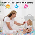 Çukur Topları - Ezilmeye Dayanıklı Plastik Çocuk Okyanus Makaron Topları, 2,15 İnç, Ftalat ve BPA İçermez